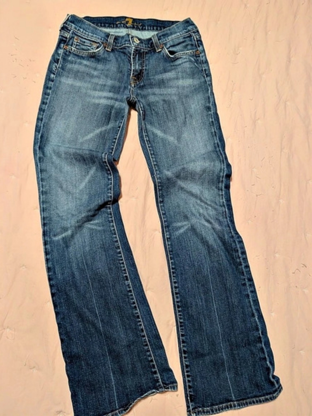 7 For All Mankind Bootcut Jeans Blue Waist 29